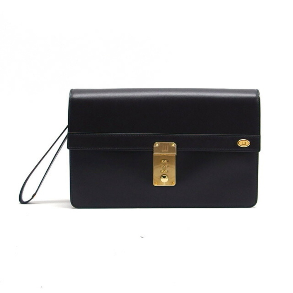 Dunhill Oxford Clutch Bag, Dial Lock, Black